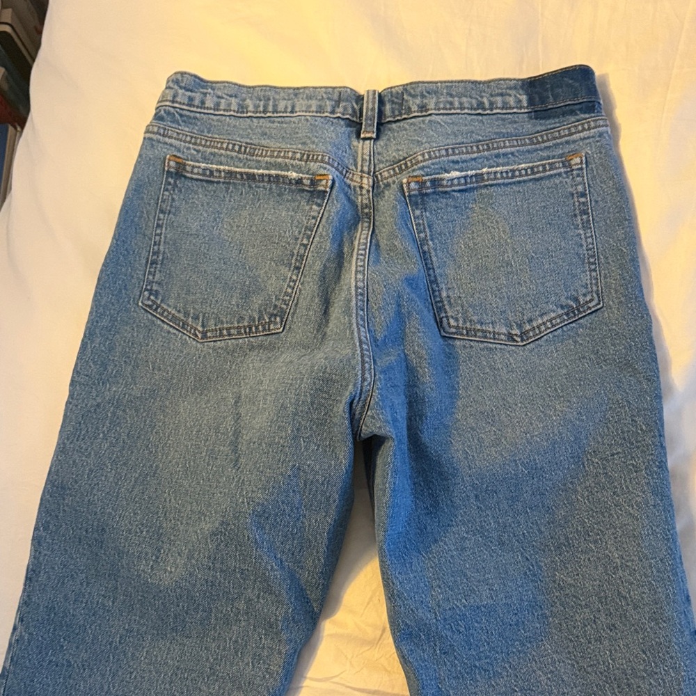 Abercrombie & Fitch straight mid rise long Denim Jeans - Picture 3 of 5